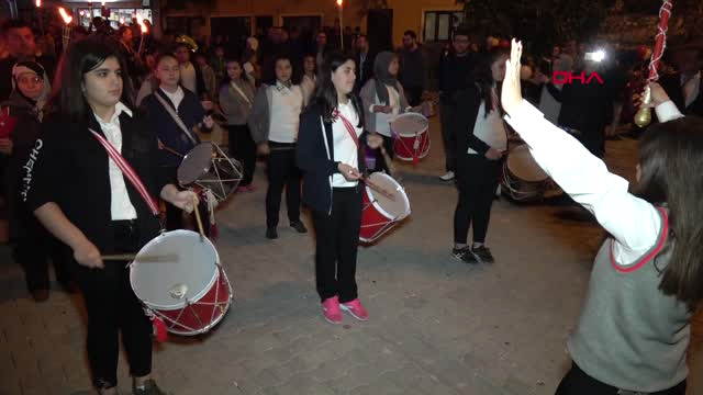 Karabük Köylülerden Fener Alayı Korteji