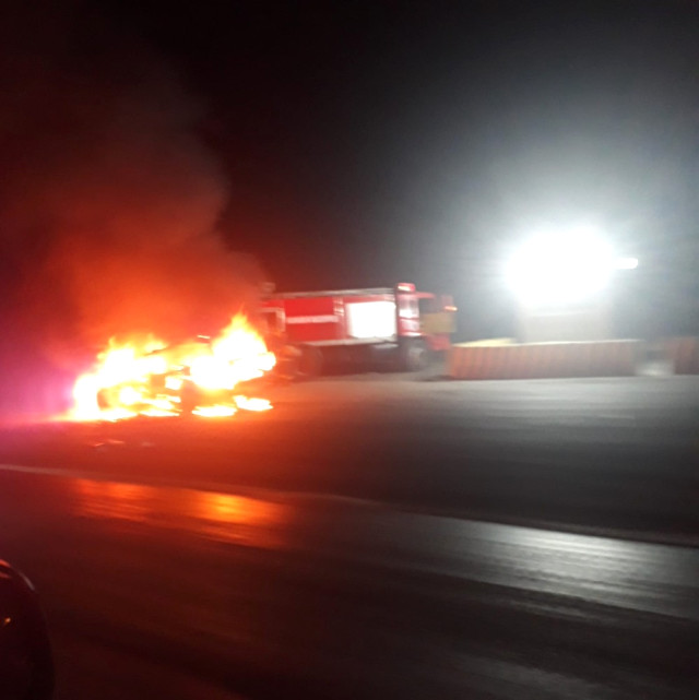 Kesilen 108 Liralık Cezaya Kızdı, Benzin Döküp Otomobilini Ateşe Verdi