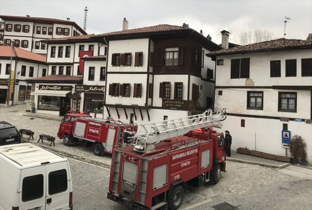 Safranbolu’da Tarihi Konakta Yangın