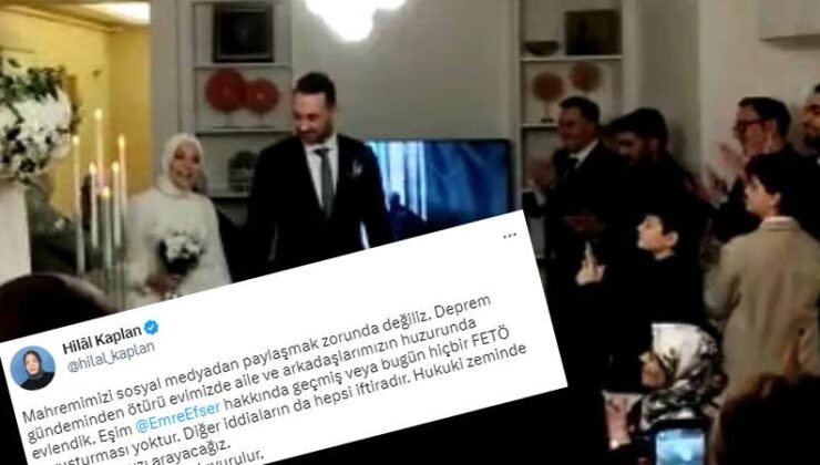 Hilal Kaplan’dan yeni eşi hakkındaki savlara karşılık: Mahremimizi paylaşmak zorunda değiliz, hiçbir FETÖ soruşturması yoktur