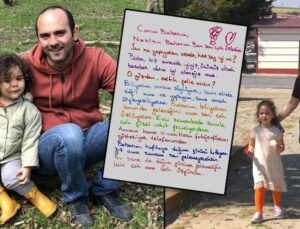 Vera’dan doğum gününde babası Tayfun Kahraman’a mektup: Seni tutanlarla konuşmak istiyorum, onlara her şeyi anlatmak istiyorum