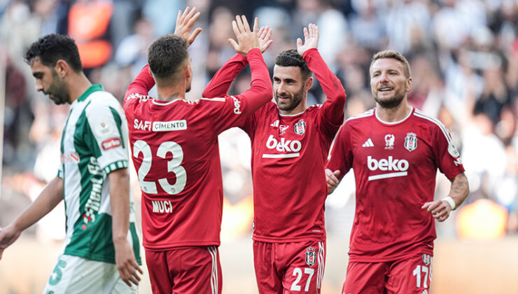 Beşiktaş, Konyaspor mahzurunu rahat geçti; yenilmezlik serisini geliştirdi