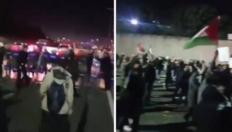 Ambarlı Limanı’nda protesto: Vatandaşlar, İsrail’e gittiği savıyla sevkiyatı durdurmaya çalışıyor