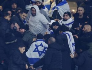 Fransa – İsrail maçında tribünlerde arbede, stadyum dışında protesto