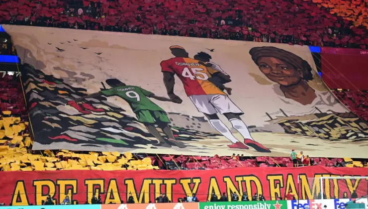 Galatasaray taraftarının Osimhen koreografisi dünya gündeminde: Ballon d’Or’dan duygusal paylaşım