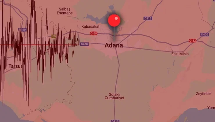 Adana’da 4.9 büyüklüğünde deprem!