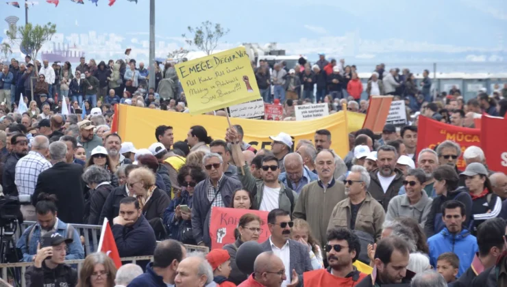 Binlerce işçi 1 Mayıs’ta Gündoğdu Meydanı’nı doldurdu: Emek, adalet, özgürlük ve demokrasinin hâkim olduğu sistemi inşa edeceğiz!