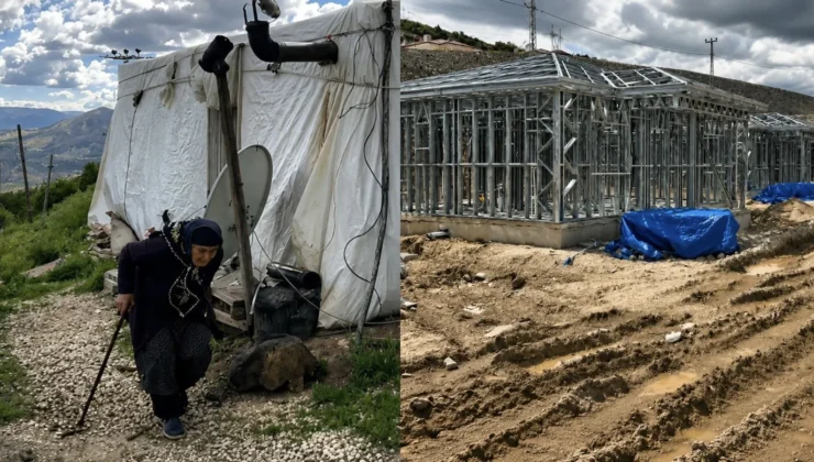 Kahramanmaraş’ta zelzele konutları 3 yıldır teslim edilmedi: Vatandaşlar, çadır ve konteynırda yaşıyor